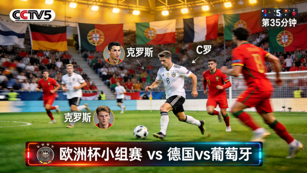 德国对阵葡萄牙欧洲杯小组赛直播画面